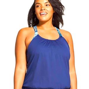 **HOST 🔥🔥PICK**🆕 Speedo Tankini top Plus Size Swim Collection .Sz 18 NWOT
